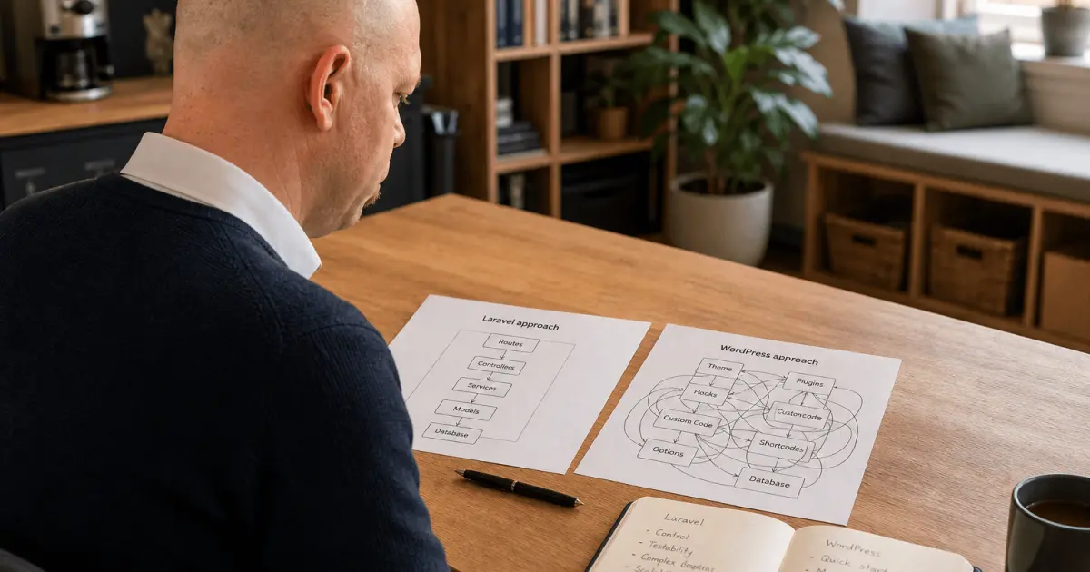 Hvornår skal du vælge Laravel frem for WordPress?