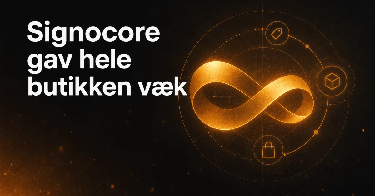 Signocore har givet hele butikken væk. Og det er meningen.