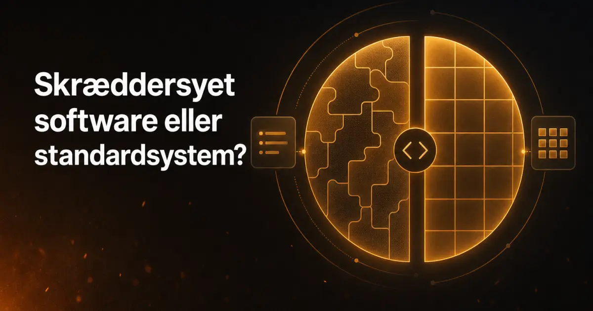 Skræddersyet software eller standardsystem? En ærlig guide til valget